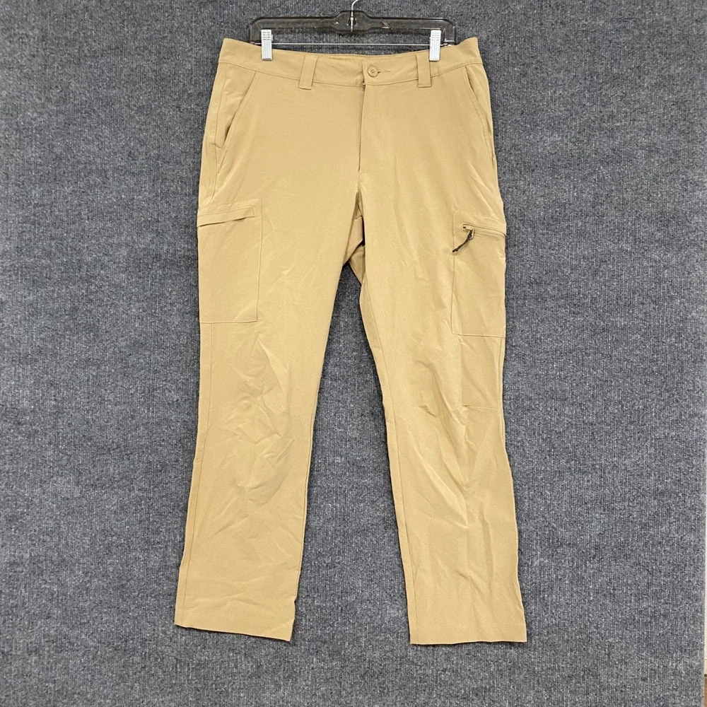 Columbia PFG Mens 32x30 Tan Khaki Performance Fishing Cargo Pants XM6670